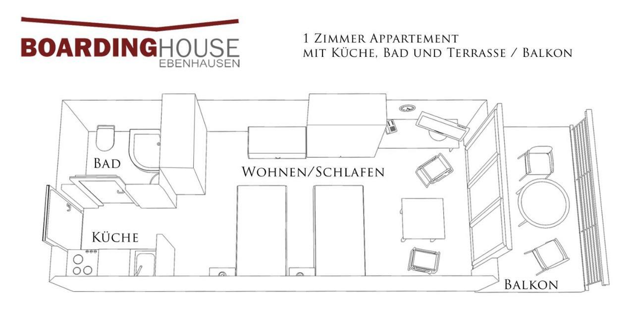 Boardinghouse-Ebenhausen Aparthotel Ebenhausen Werk Exterior photo